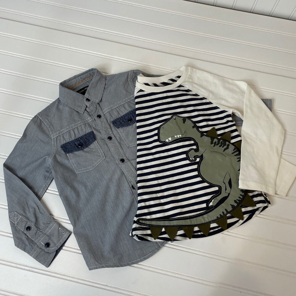 Jarvis Archer & Charles Vogele Long Sleeve Shirt Boys Bundle Size 3